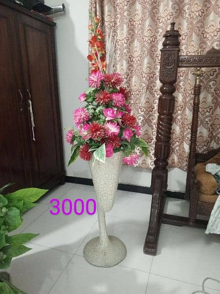 Artificial plants flower vases decorations decorative drawing room 1