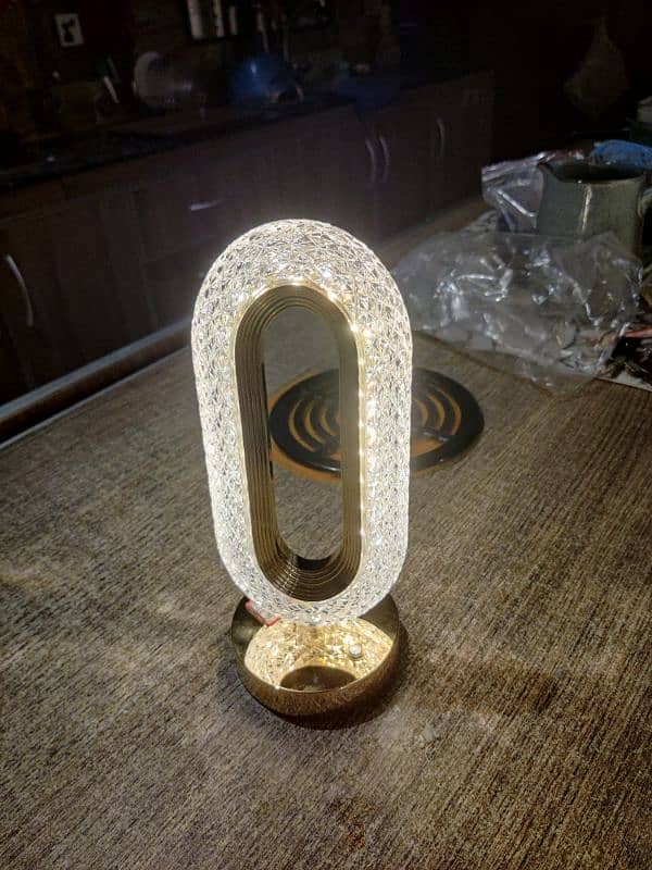 oval shaped crystal decorative light 0