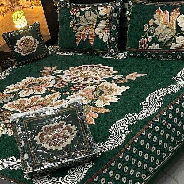 4Pc Velvet Jacquard Bedsheet Set 2