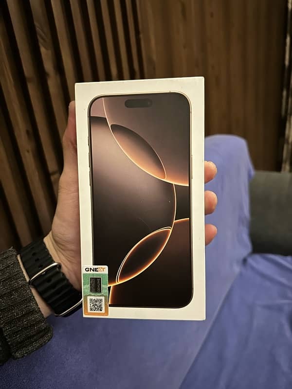 iphone 16 pro max 256gb official pta approved desert 0