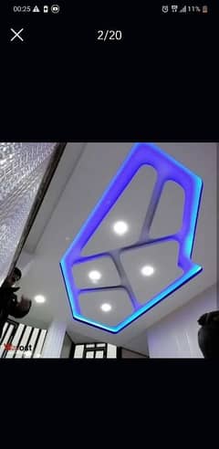 pop ceiling/cemet board /Partition gypsum board & ceiling