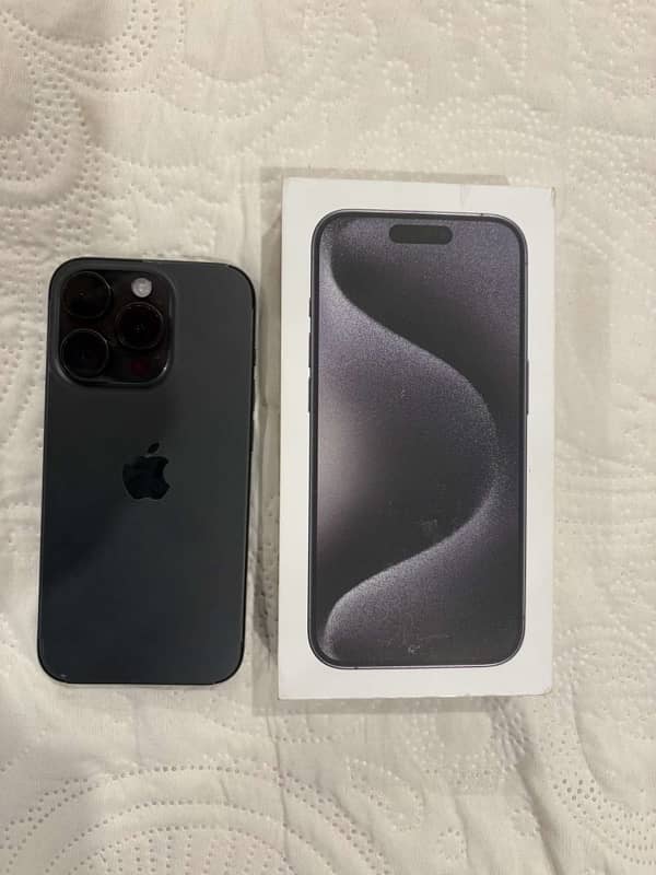 iphone 15 pro 128 GB non PTA 10/10 condition with box 5