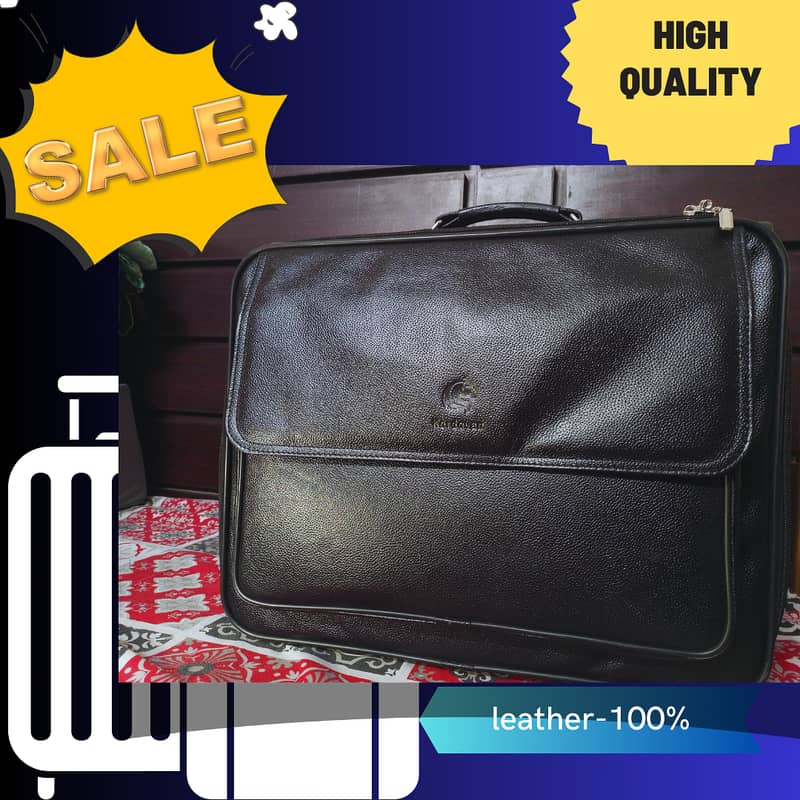 SuitCase Luggage Beg 100% High Qiality Leather New 0