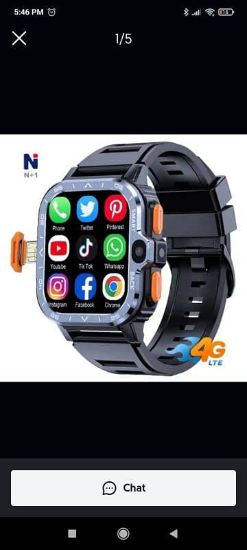 Sim Supported Android Smartwatch | Ram/Rom 4/64 | PTA approve | Amoled 11