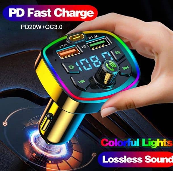 Car MP3 Player Fm Transmitter Wireless Bluetooth 5.0 0