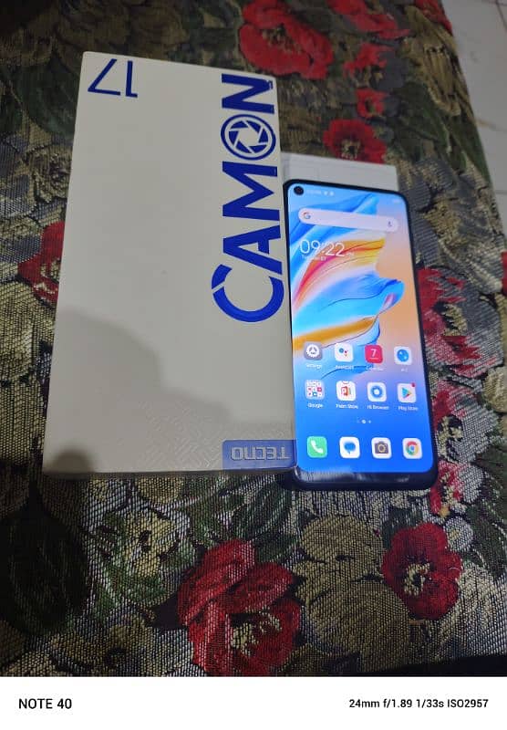 Tecno camon 17  ( 6GB/128GB) with complete Box 1