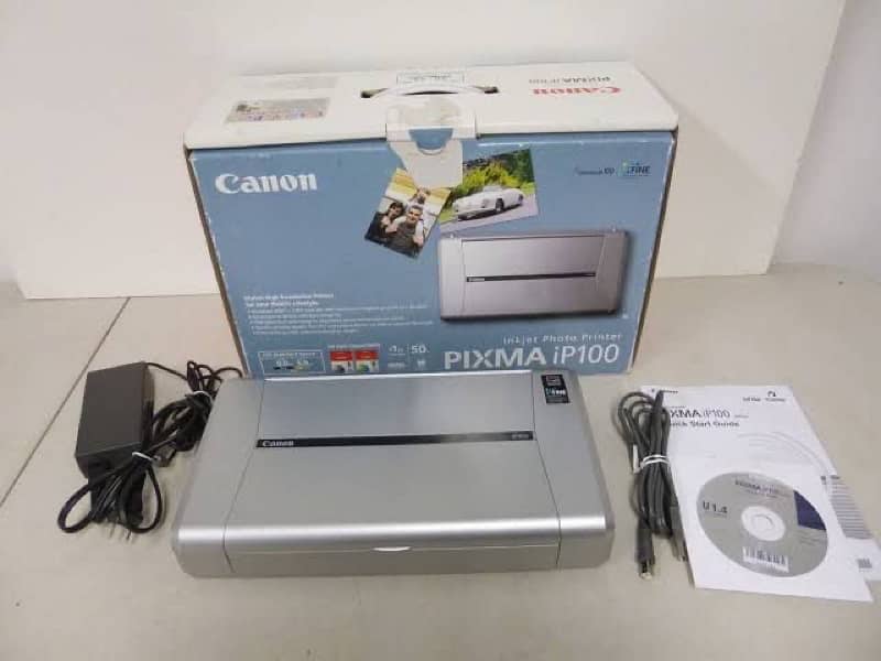 Canon PIXMA iP iP100 Portable Inkjet Printer, Color 1