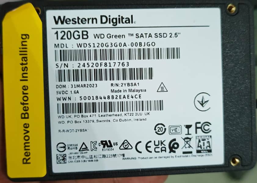 WD SSD , WESTERN DIGITAL SSD 120 GB 50 pcs available 3