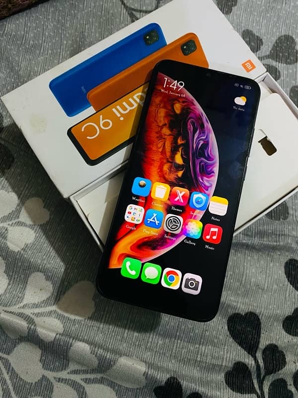 redmi 9c with box pta official approved 64gb 9