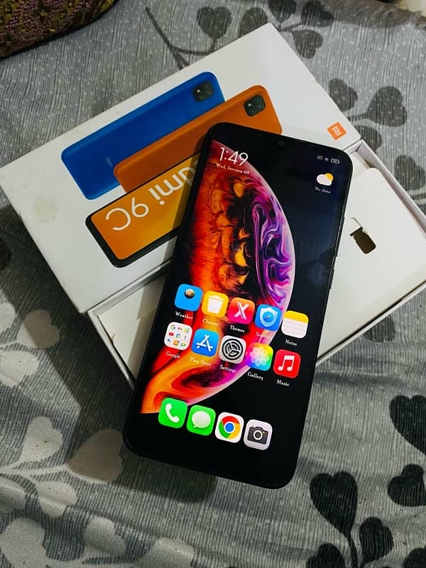 redmi 9c with box pta official approved 64gb 10