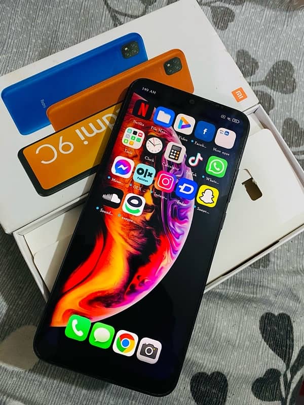 redmi 9c with box pta official approved 64gb 11