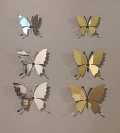 steel folding butterflies wall hanging