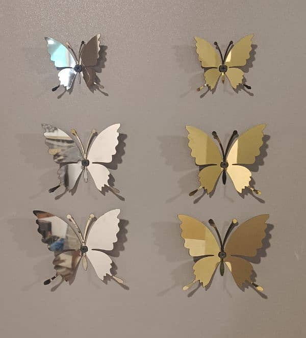 steel folding butterflies wall hanging 0