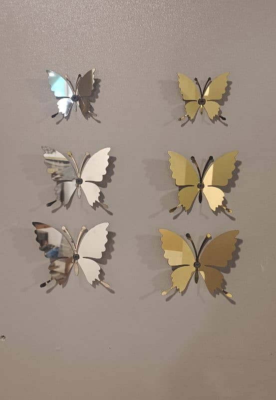 steel folding butterflies wall hanging 1