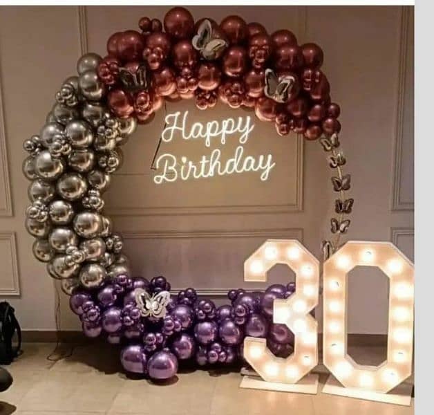 birthday decorations / balloons decorations / anniversary / aqeeqah 6