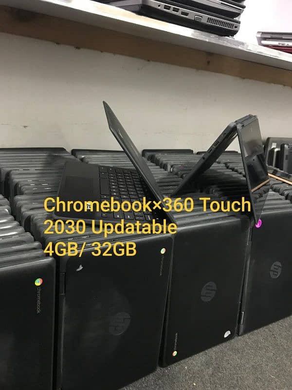 HP ChromeBook× 360 Update 2030 Ram 4GB  Rom 32GB 0