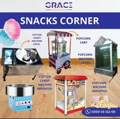 Pop corn Machine Cotton Candy Machine Lacha Machine Popcorn Cart Phola