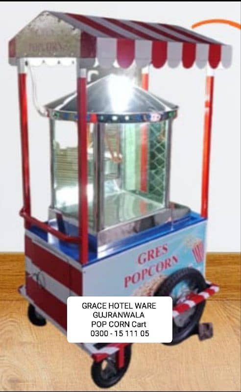 Pop corn Machine Cotton Candy Machine Lacha Machine Popcorn Cart Phola 6