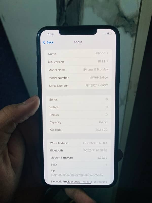 iPhone 11 Pro Max 64gb dual approved 3