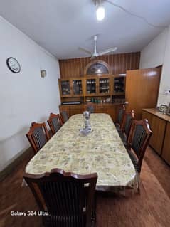 8 chairs dining table wooden