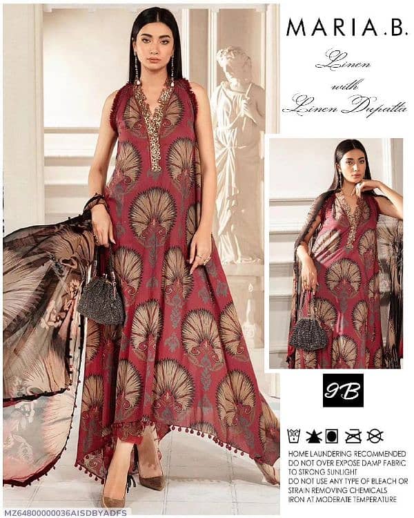 Maria. b 3 pcs Unstitched Suit 8