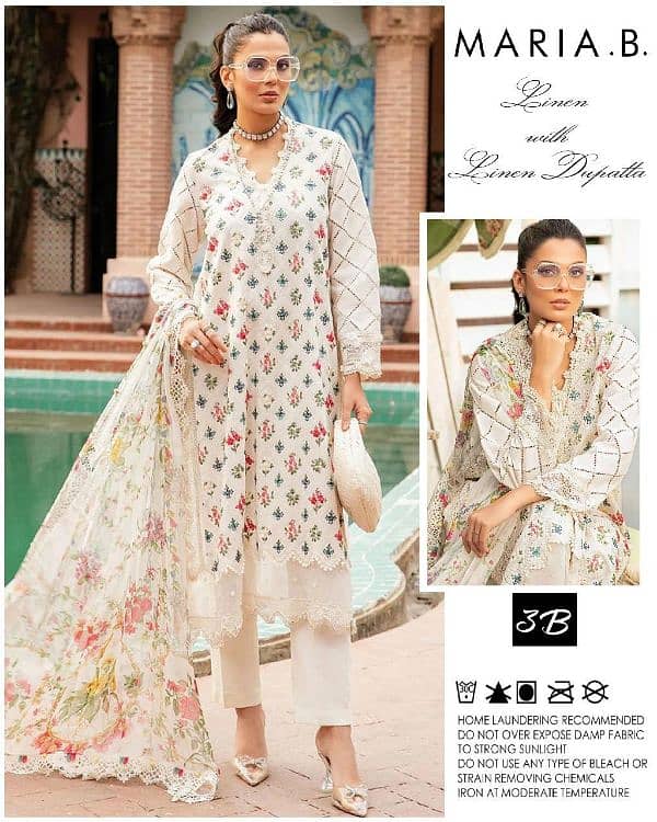 Maria. b 3 pcs Unstitched Suit 12