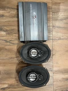 Kenwood KFC-HQ718EX and Audiobank amplifier 4400 watts