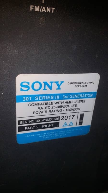 Sony’s Home theatre Speakers With Golden Shelf’s 2