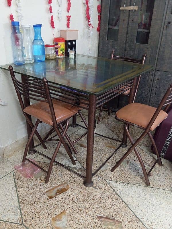 selling steel dining table 2