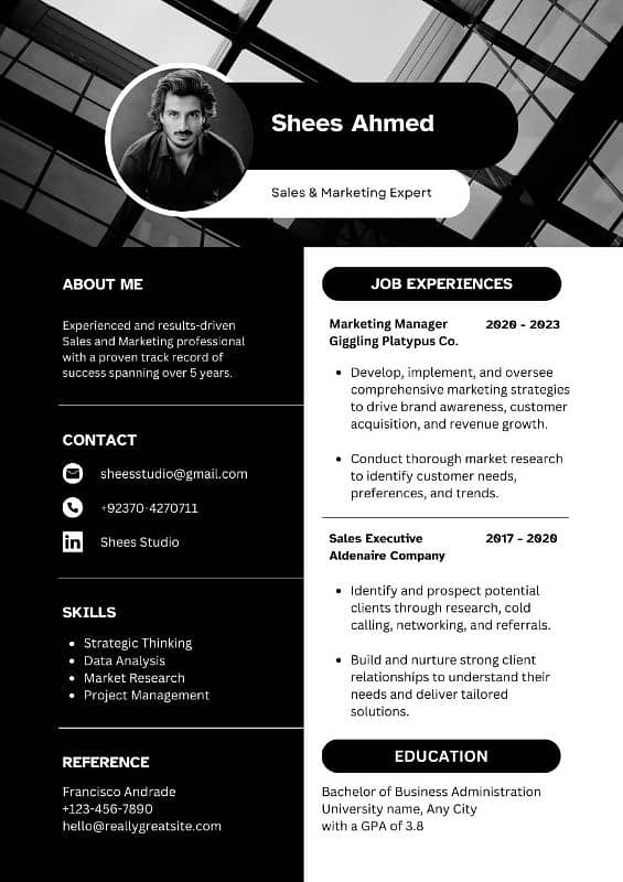 Professional Resume CV Design 1