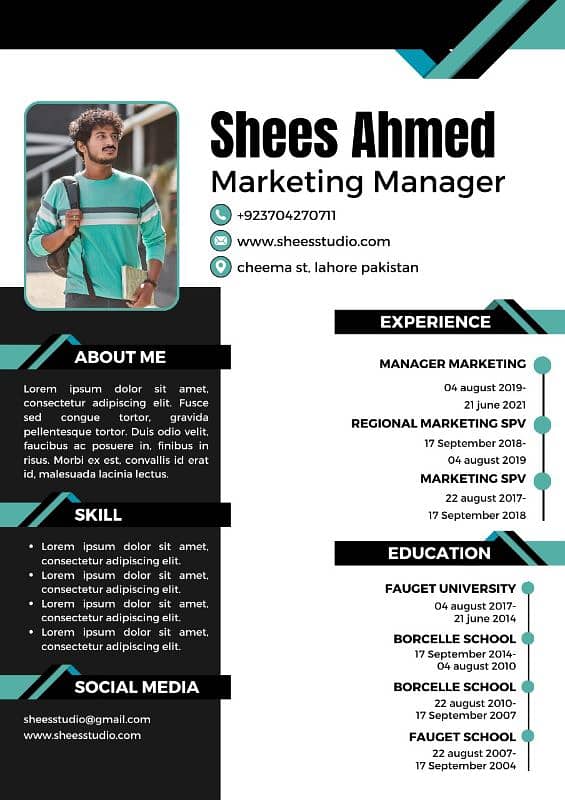 Professional Resume CV Design 6