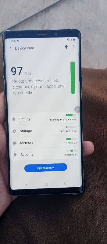 Samsung note 9 8/10 no open no repair 1