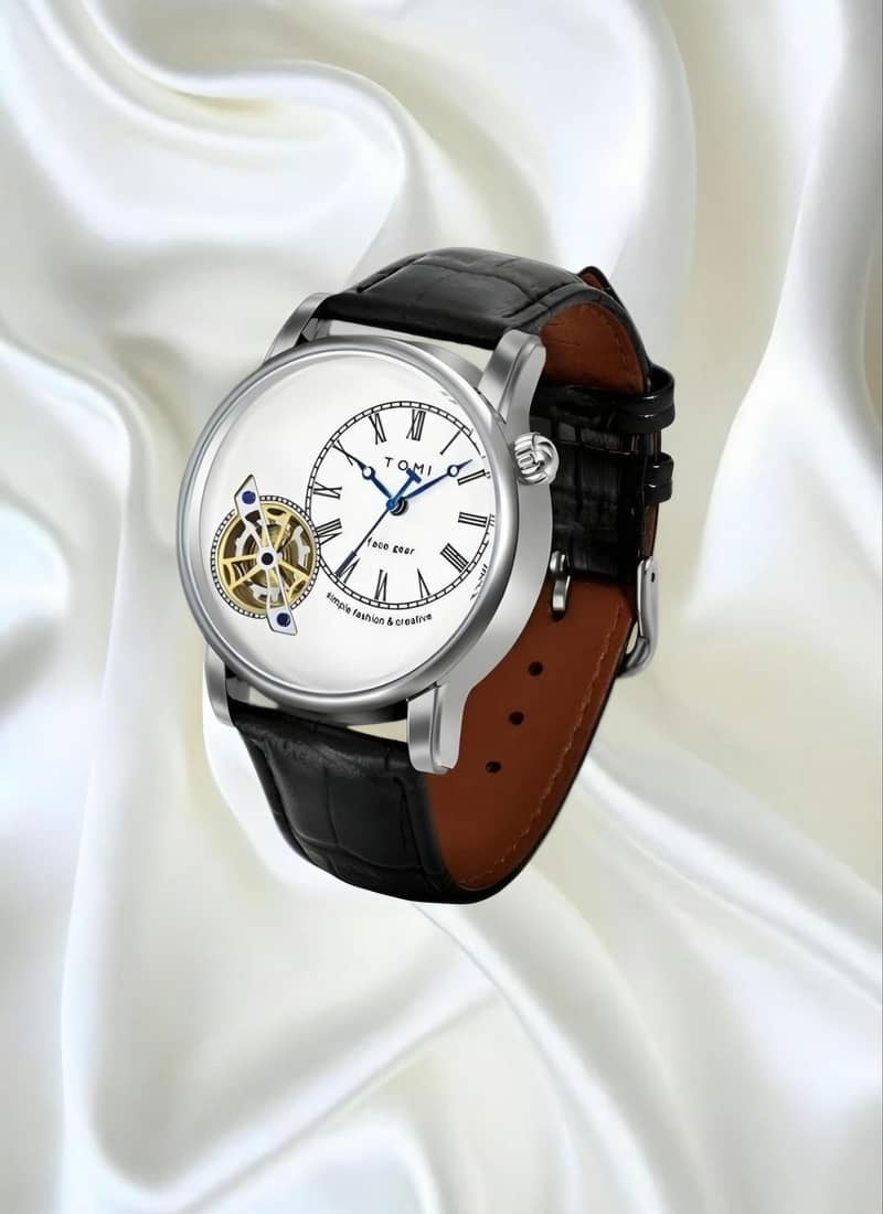 A Men Pure Leather Watch 2