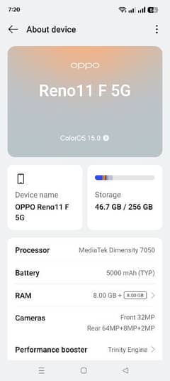 Oppo Reno 11f 8+256GB