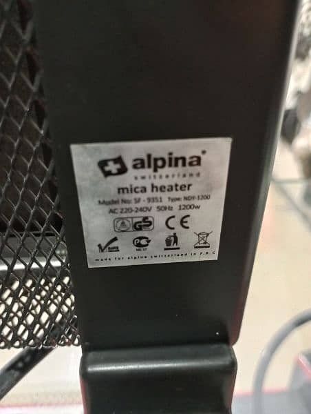 Alpina Room Heater 1