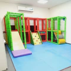 playland/ playing area/ kids slide/ kids indoor swings/ trampoline/