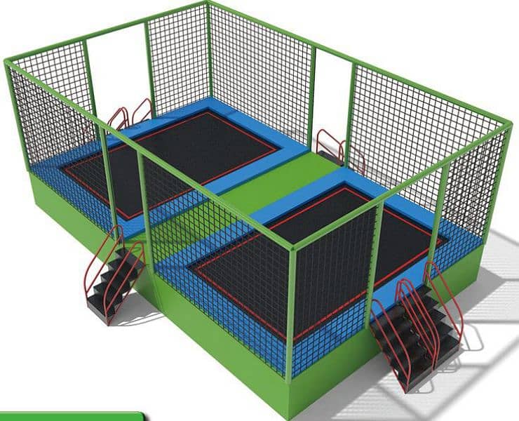 playland/ playing area/ kids slide/ kids indoor swings/ trampoline/ 1