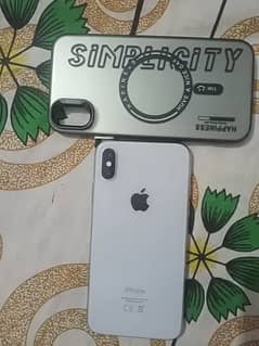 Iphone x non pta 256gb  health 100 white color and back cover free