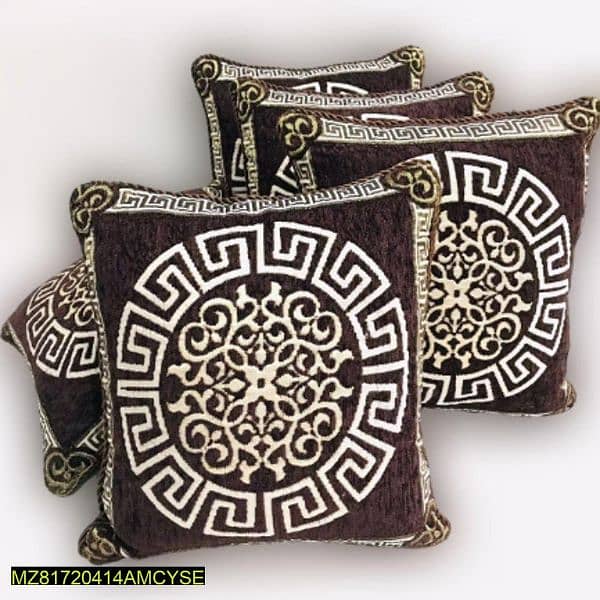 5 Pcs valvet jacquard Cushion Covers only 1100/ with delivery 1