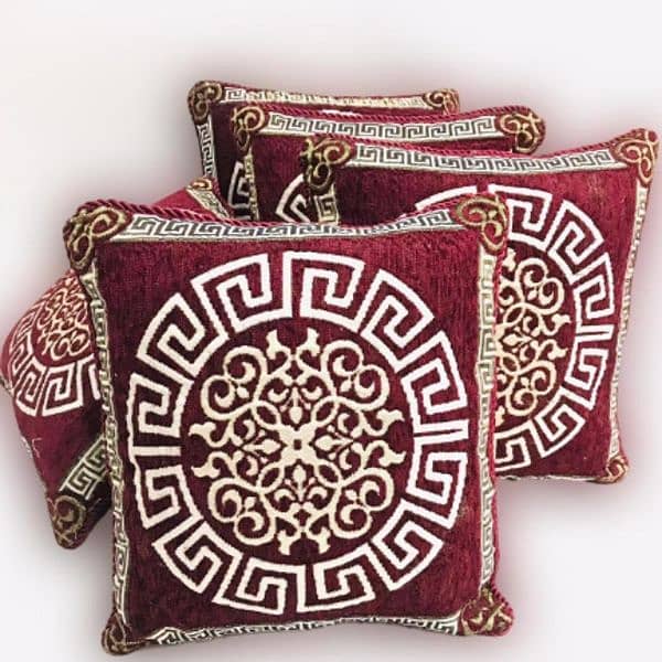 5 Pcs valvet jacquard Cushion Covers only 1100/ with delivery 4