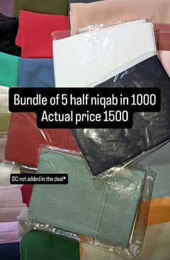 Half niqab bundle deal