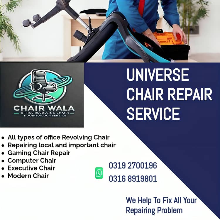 Office chair repair | Revolving chair repair | Chair repairing 0