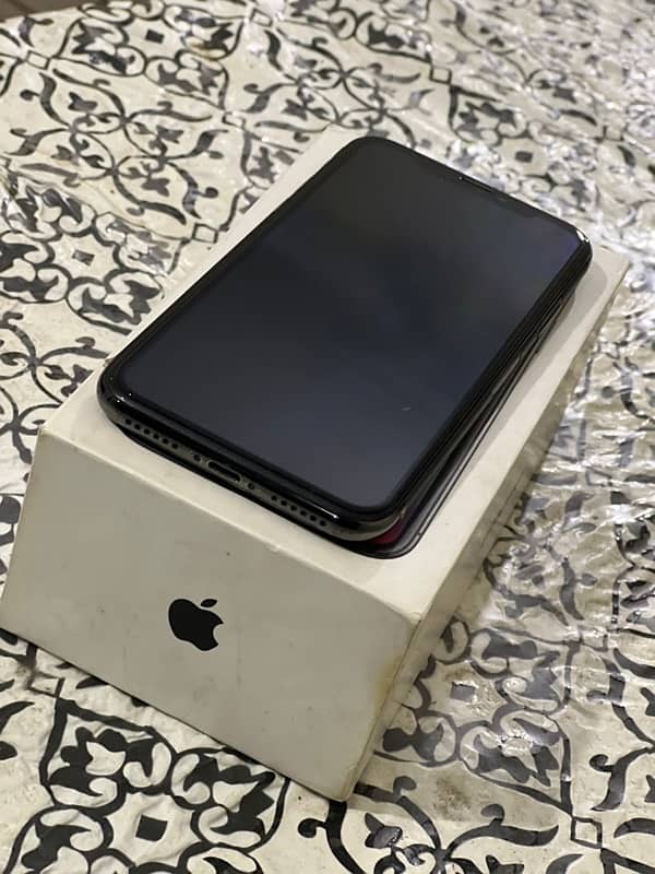 Just Like New I phone X PTA (64GB) With Box 0