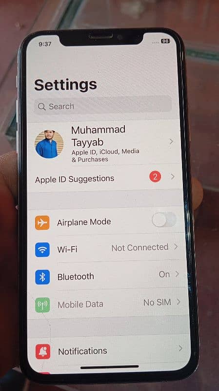 I phone X 64 GB non pta Face id of hai condition 10.9 5