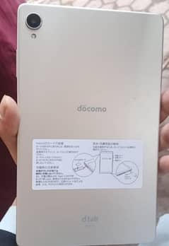 Docomo Tab D_42A 4 GB ram 64 GB memory 12 version 8 inch finger