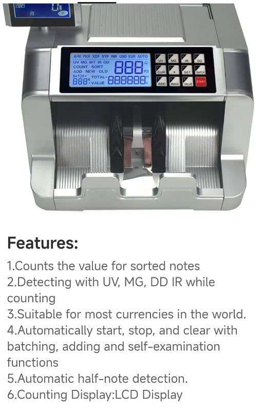 Wholesale Currency, packet note Cash Counting Machine/ Fake note detet 1