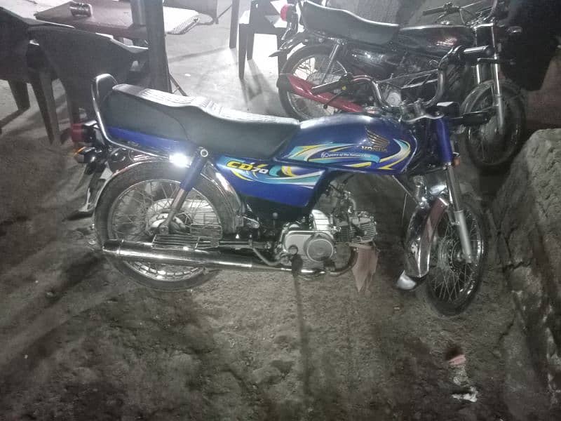 Honda CD 70 fit bike total original All Punjab number 0