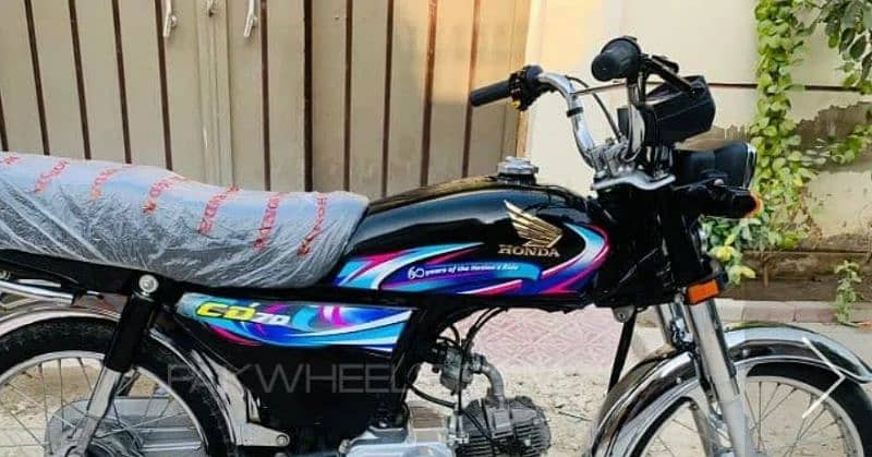 Honda cd 70 2024 zero meter condition first owner karachi number 3