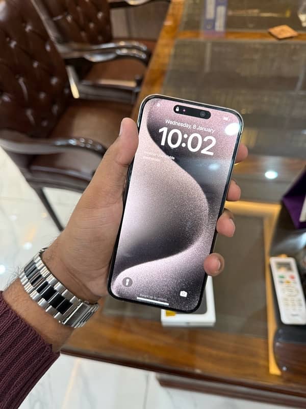 Iphone 15 Pro Max 256 GB Official PTA Approved in 10 By 10 With Box 3