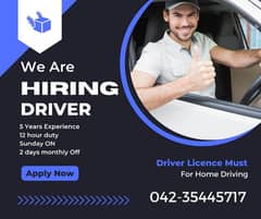 Driver | Jobs | Male Staff | Home Driver